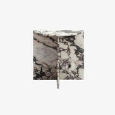Luxury Living Furniture Bedroom Furniture Italian Calacatta Viola Luna Half Moon Marble End Table
